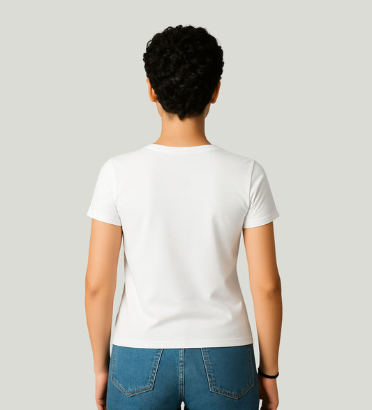 Women's classic slim-fit t-shirt made from organic cotton by Soworn – sustainable, comfortable, and ethically made
