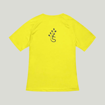 Women's recycled sports T-shirt with unique features