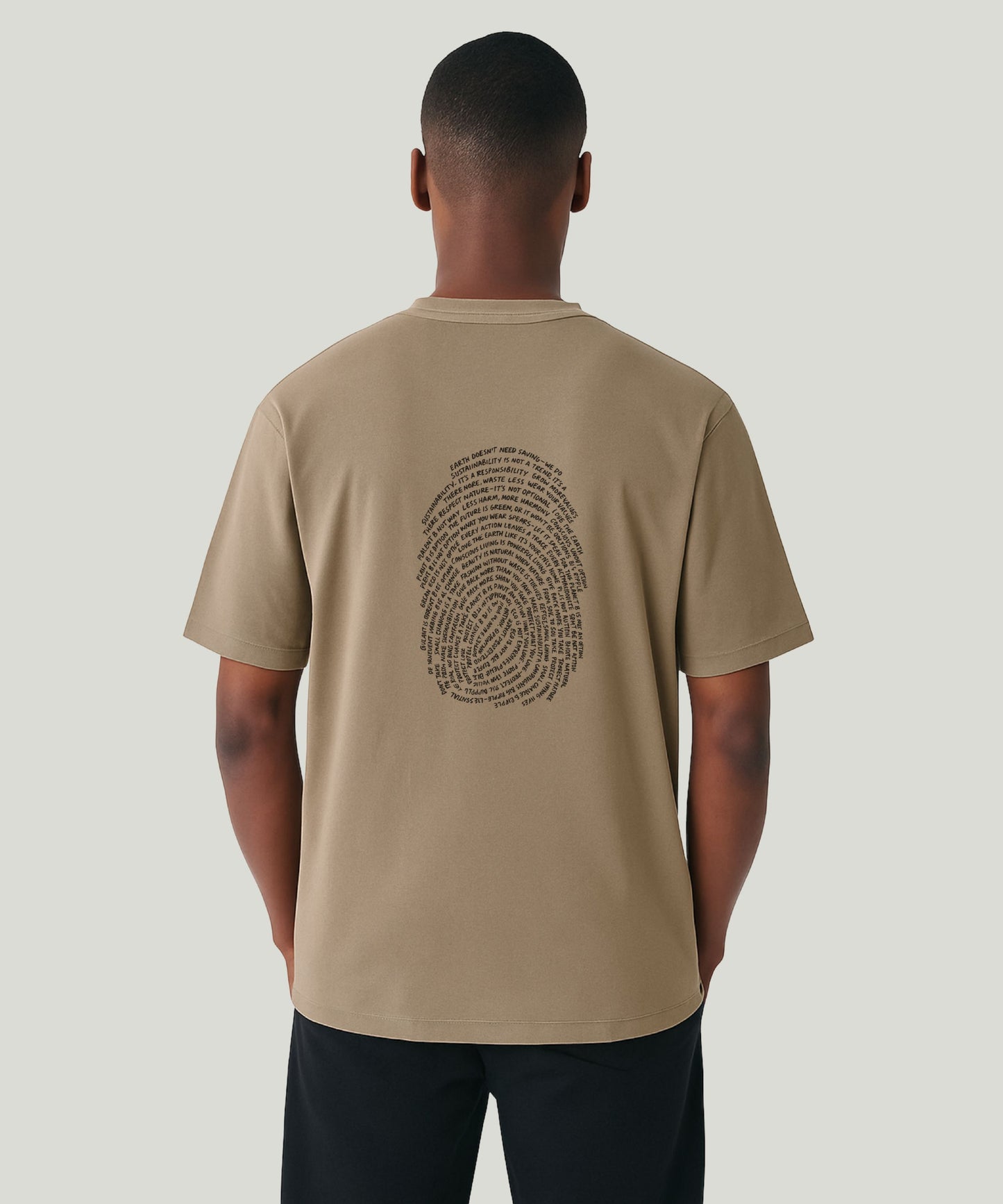 Planet B Oversized Organic T-shirt – Driftwood