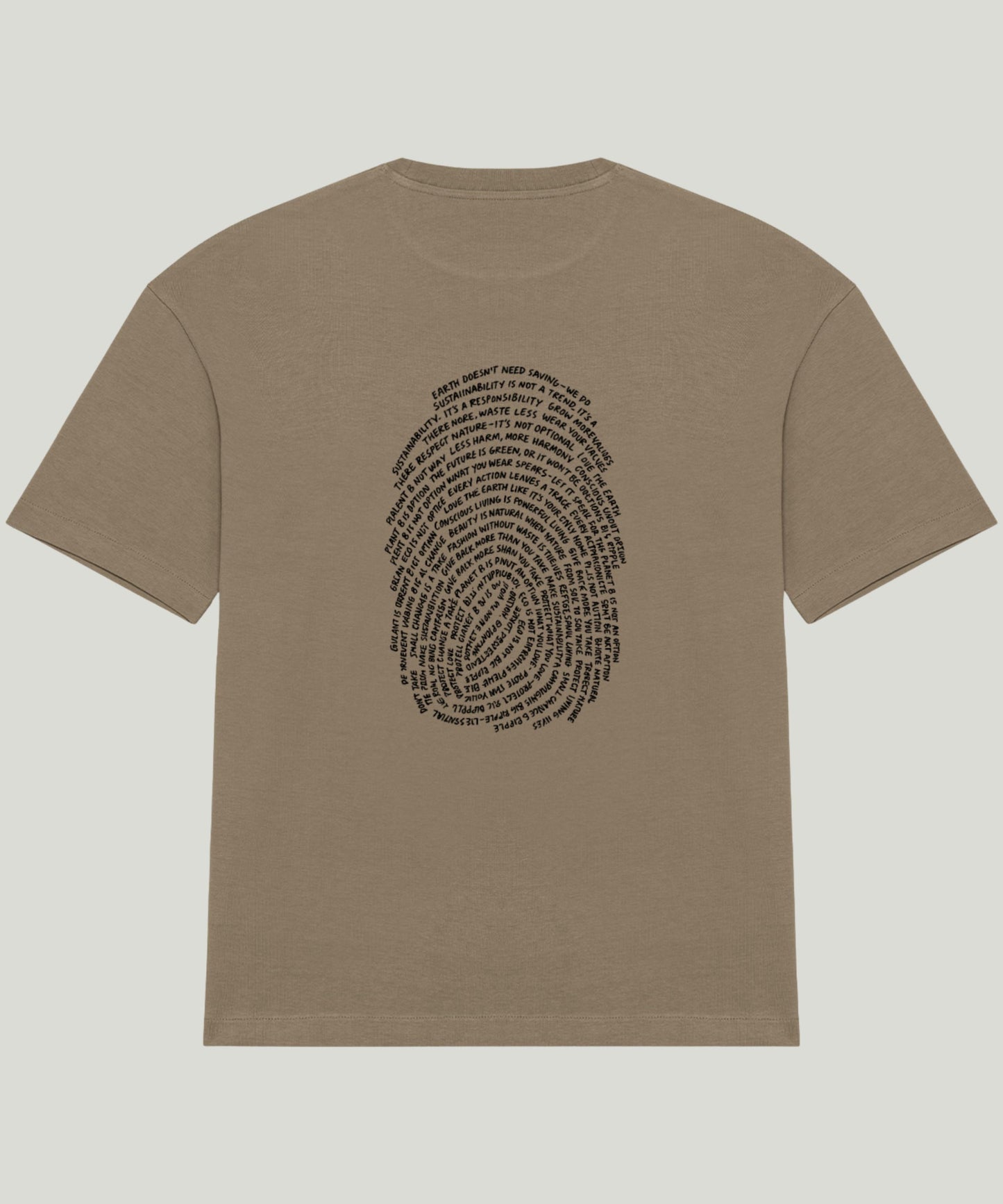 Planet B Oversized Organic T-shirt – Driftwood